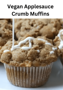 Vegan Applesauce Crumb Muffins