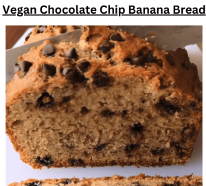 Vegan Chocolate Banana Vegan Bread