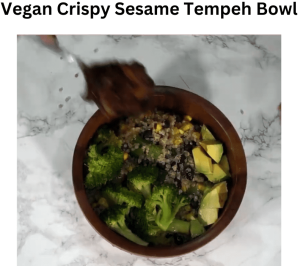Vegan Crispy Sesame Tempeh Bowl