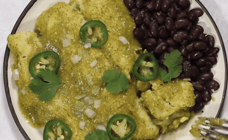 Vegan Enchilada Verde - vegan Dinner - Cooking Ideas | feedod.net