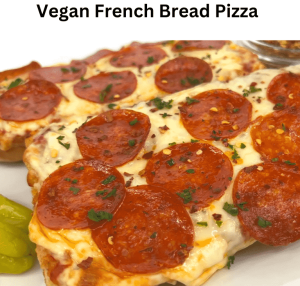 Vegan French Bread Pizza