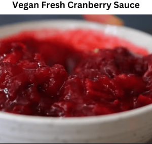 Vegan Fresh Cranberry Sauce