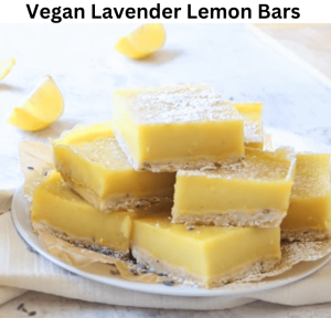 Vegan Lavender Lemon Bars