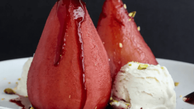 Vegan Porched Pears