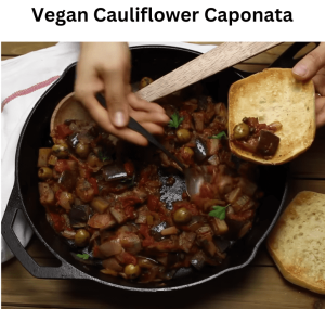 Vegan cauliflower Caponata